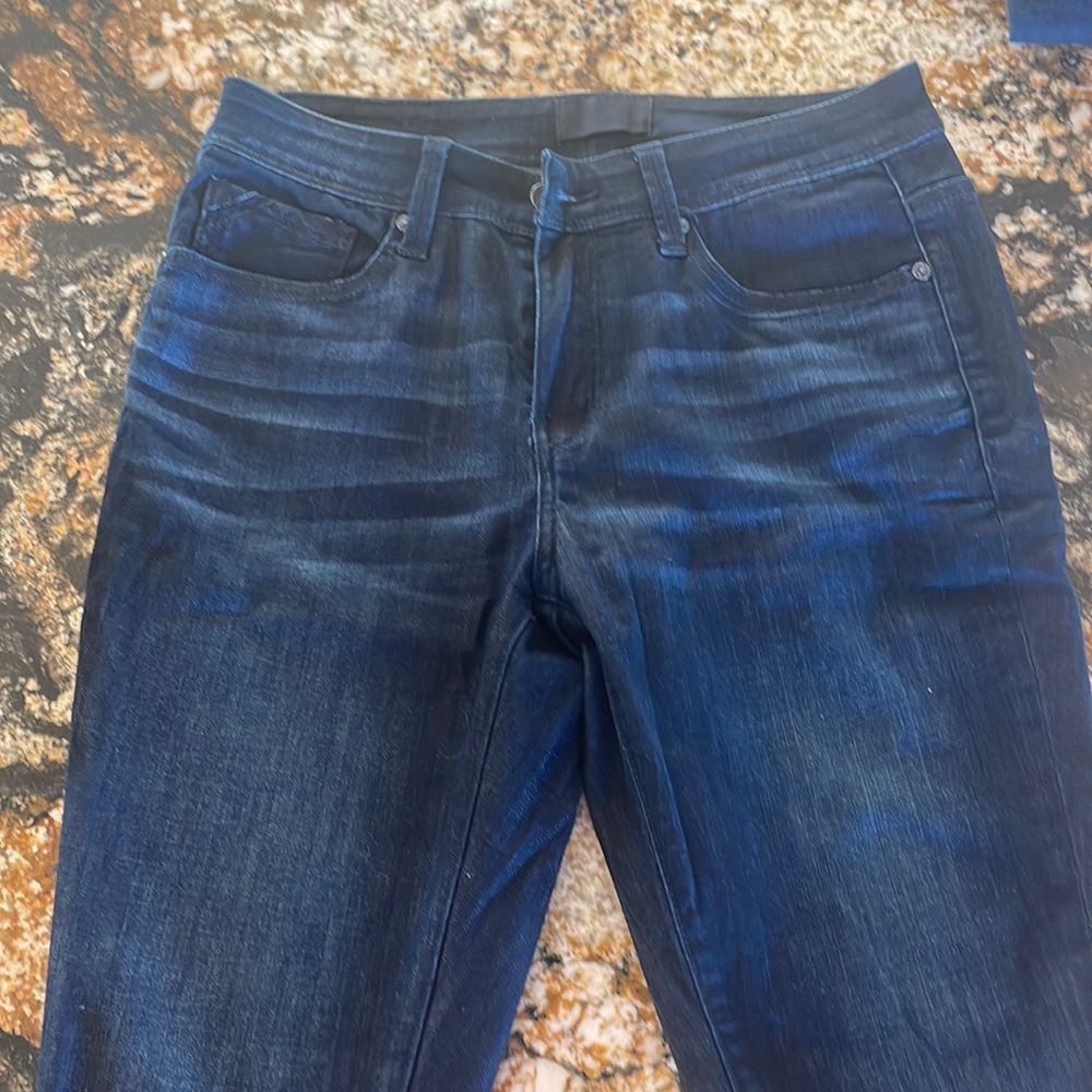 Buckle black skinny jeans